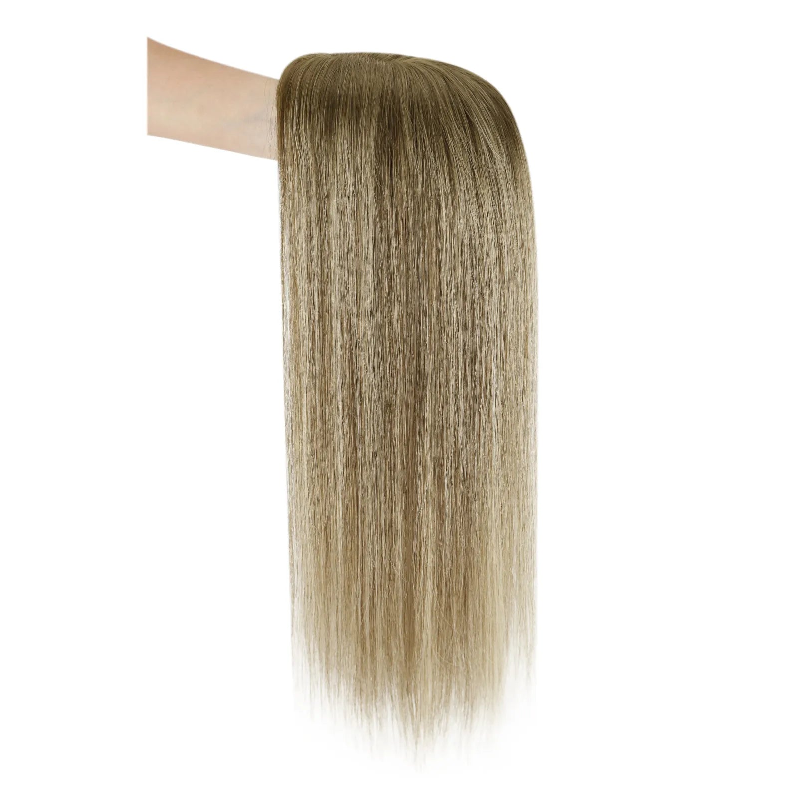 fishnet base uman hair topper for women