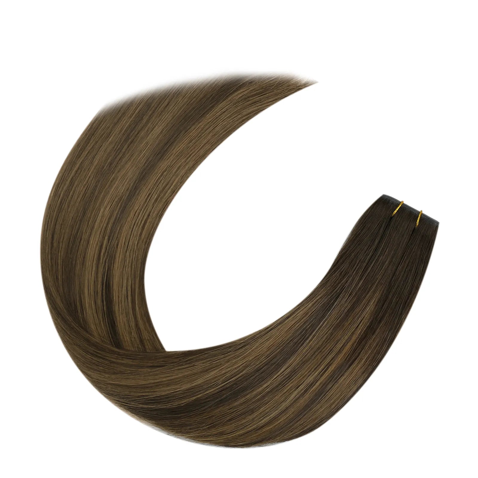 brown human hair bundles butterfly weft
