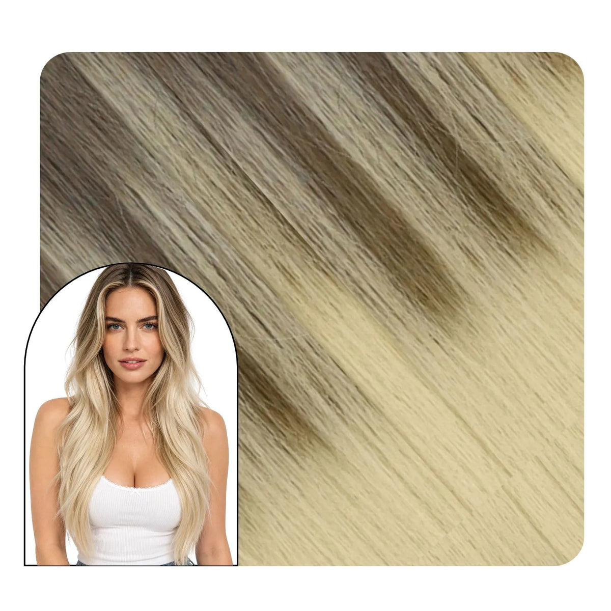 [Pre-Sale][Virgin+] Butterfly Weft Extensions Human Hair Brown Beige Blonde #BA8/60