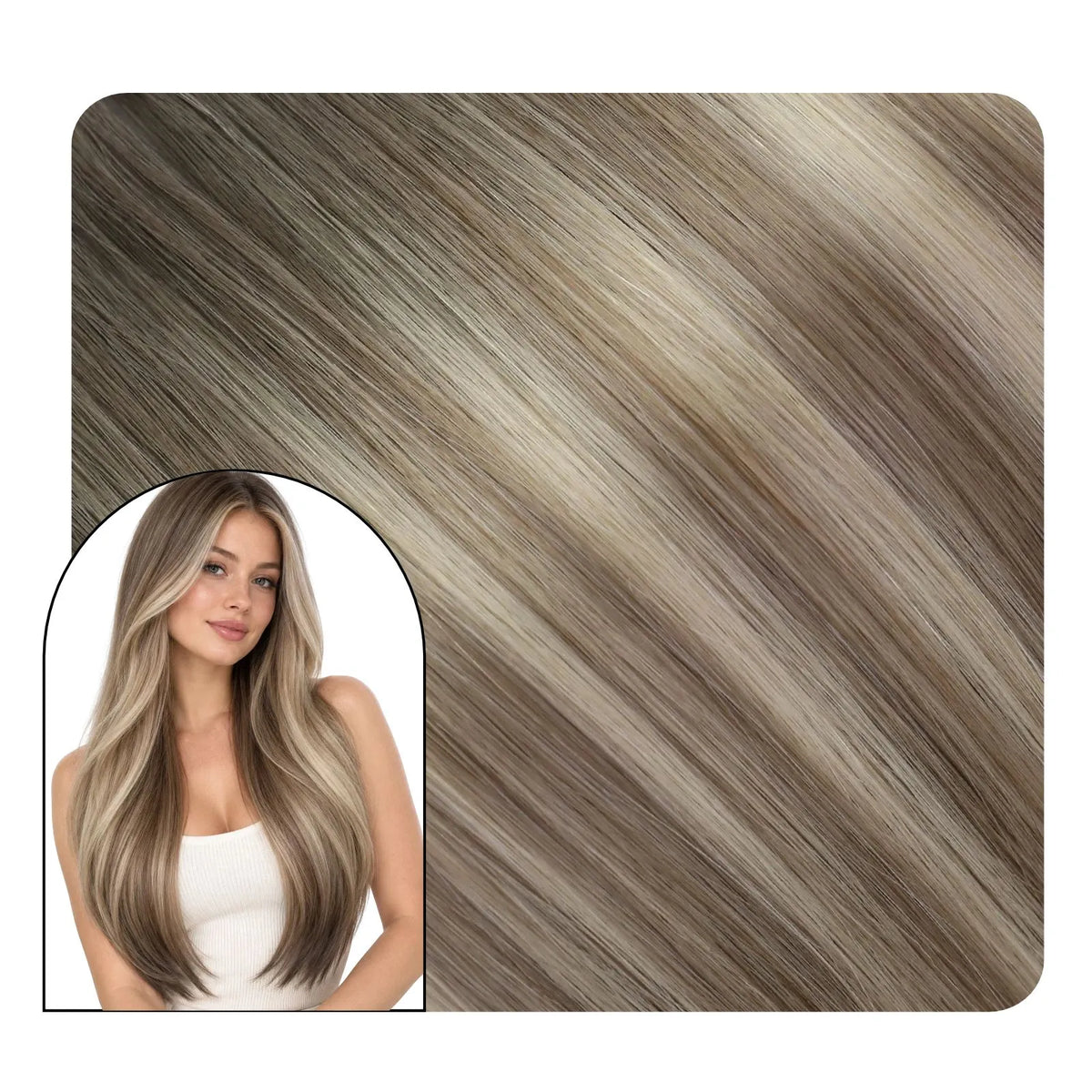 [Pre-Sale][Virgin+] Butterfly Weft Hair Extensions Cream Blonde Balayage #5/7/20