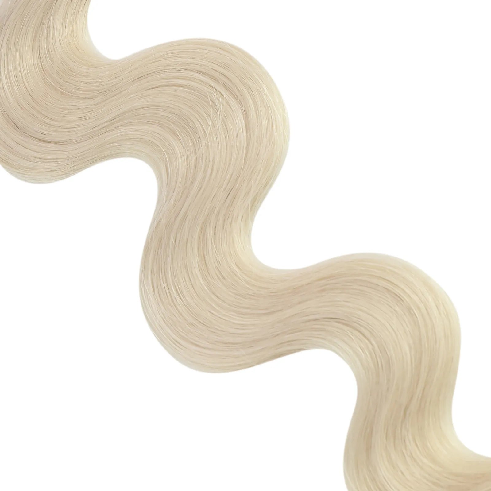 [Pre-sale] Butterfly Weft Extensions Body Wavy Human HairIcy Platinum Blonde #1000