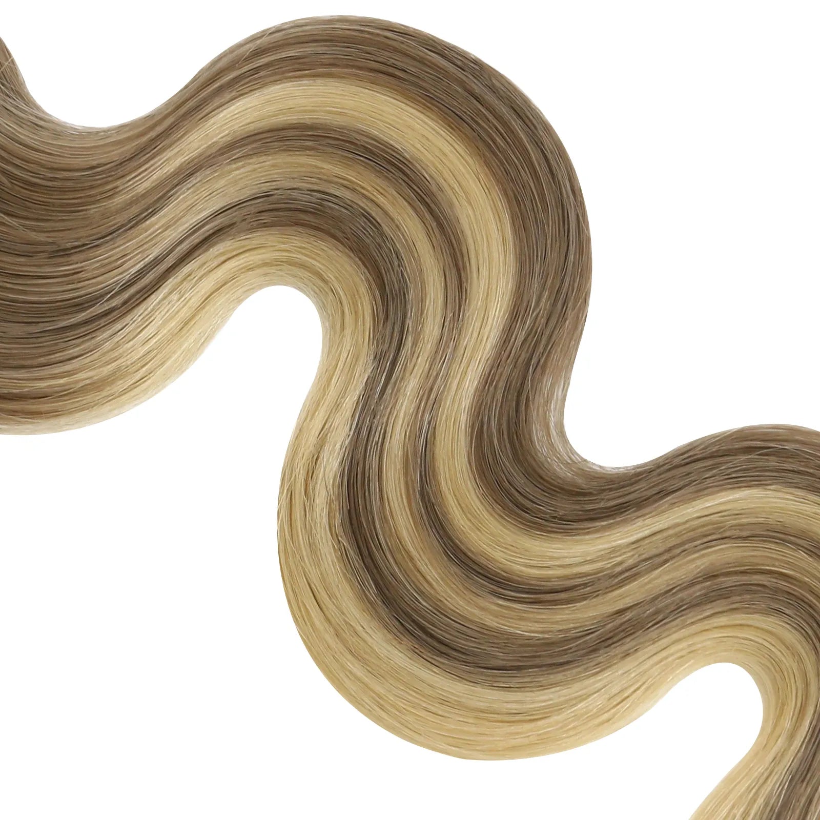 [Pre-sale] Butterfly Weft Extensions Wavy Human Hair Balayage Blonde #8/8/613