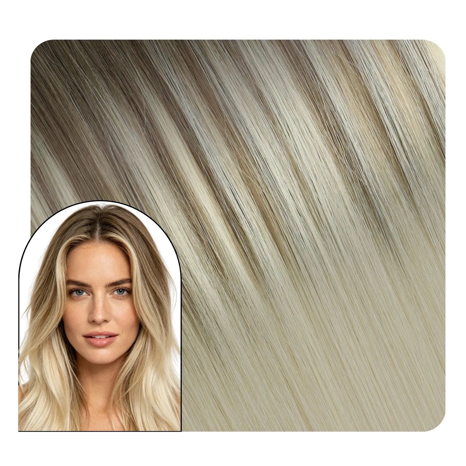 [Pre-Sale] Virgin Butterfly Weft Hair Extensions Brown Beige Blonde #BA8/60