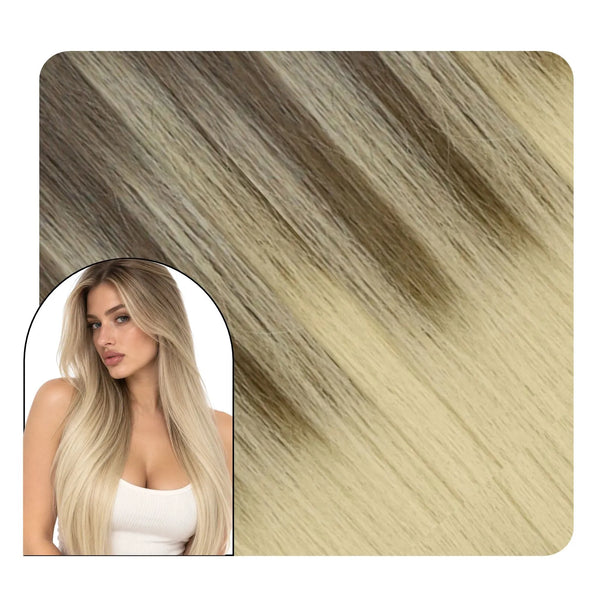[Pre-Sale] Virgin Butterfly Weft Hair Extensions Brown Beige Blonde #BA8/60