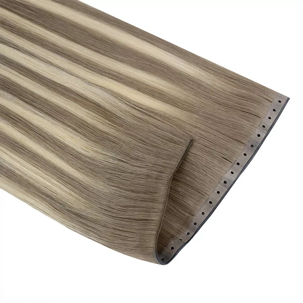 long lasting hole weft hair extensions for women