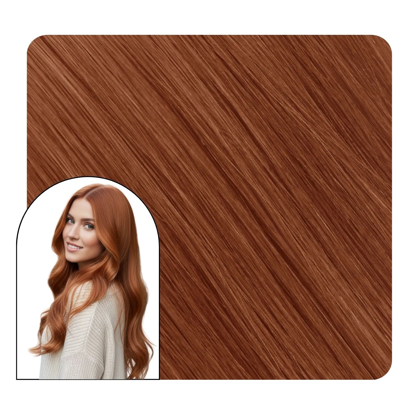 [Virgin+] Butterfly Weft Hair Extensions Spiced Crimson #33
