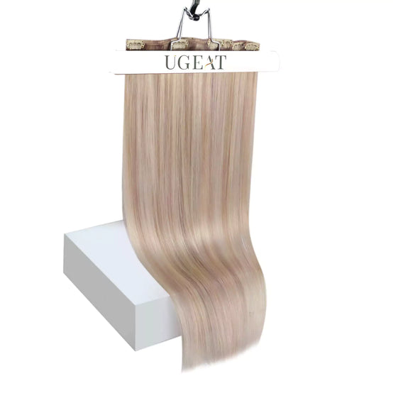 platinum blonde clip in hair extensions