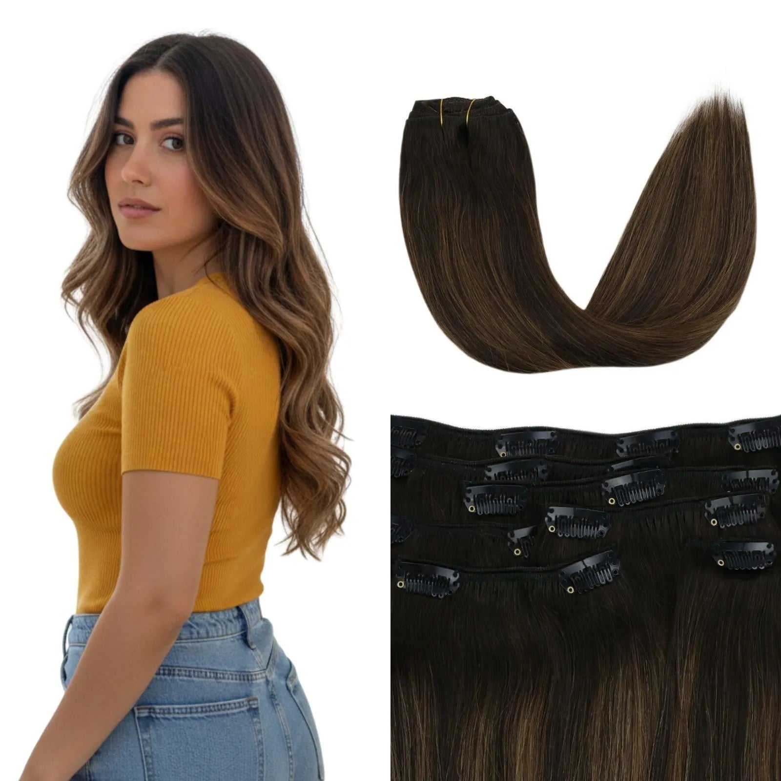 remy clip hair extensions for full hair