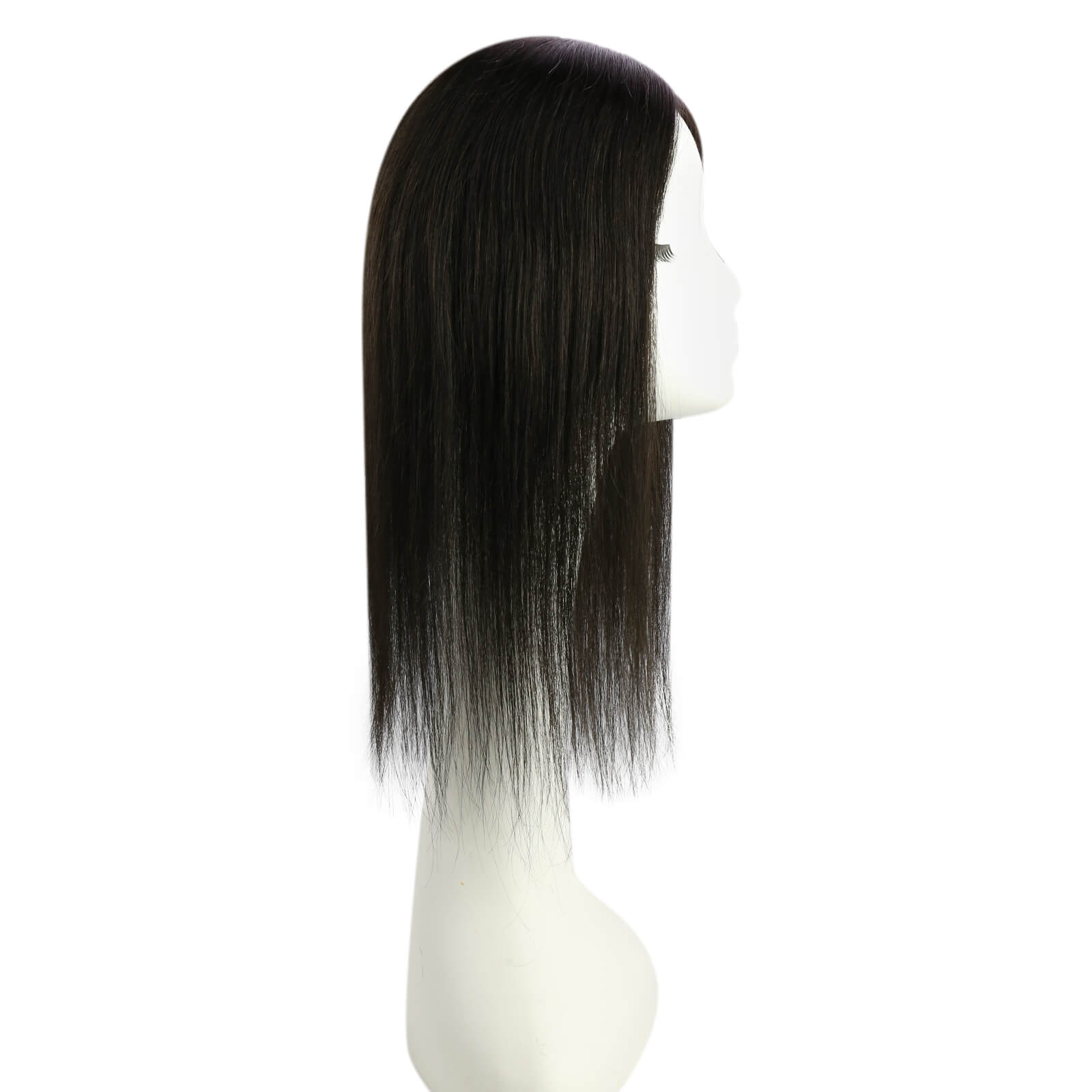 off black large base remy human hair  topper for hai loss