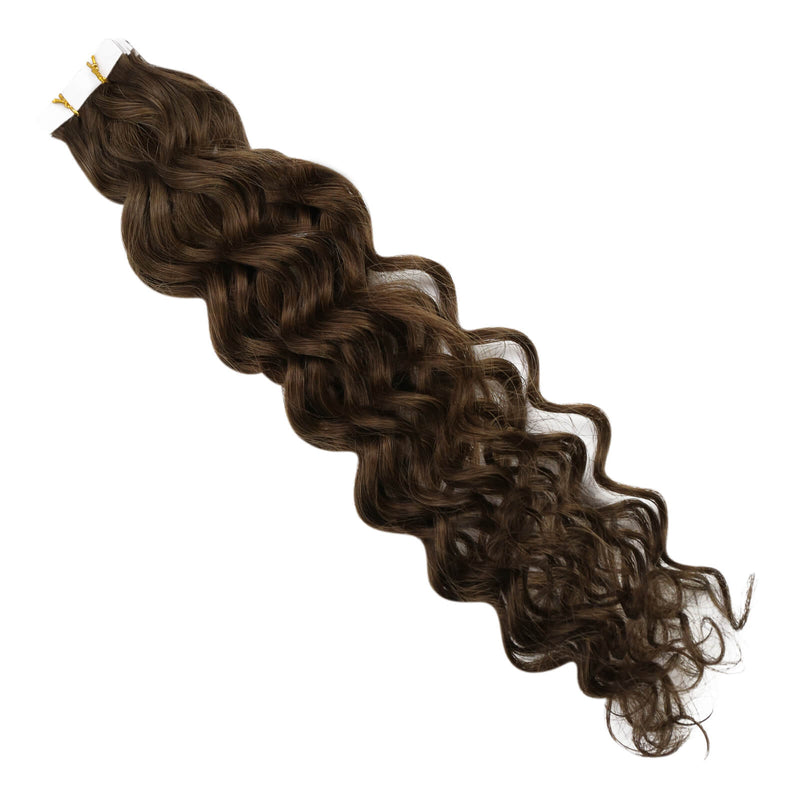 natural wavy injection tape in hair extensions virgin hair