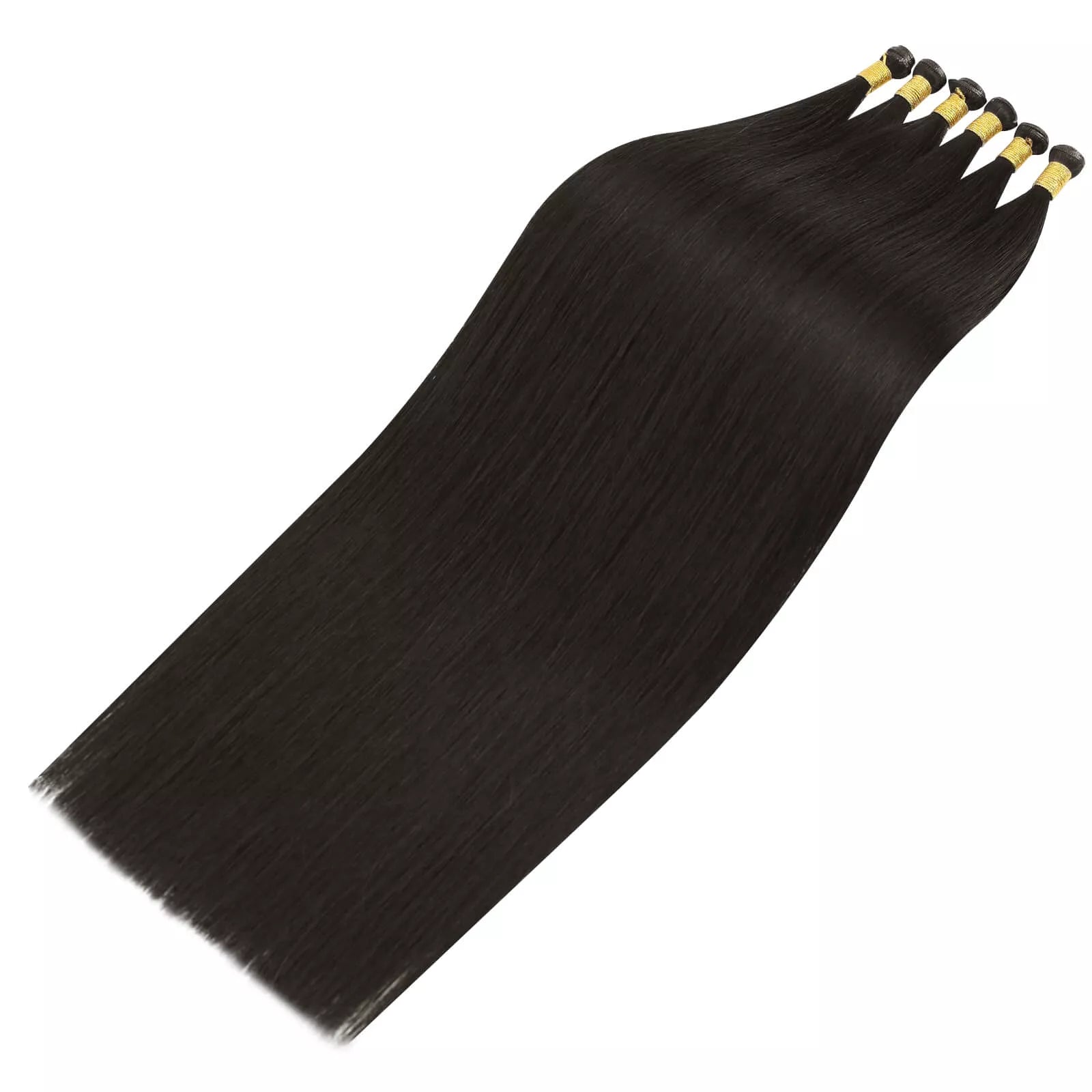 Hair Weave Style Sew in Darkest Brown Genius Weft Extensions