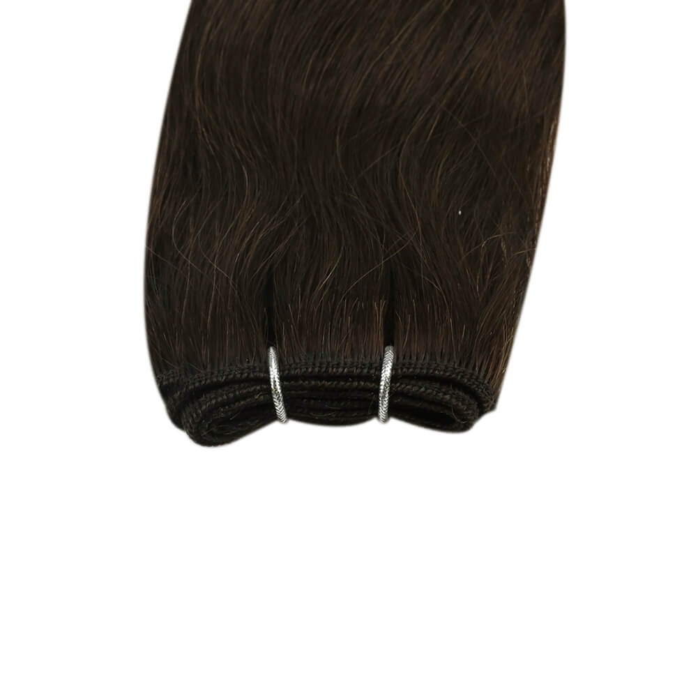 Hair Weave Style Sew in Darkest Brown Virgin Human Hair