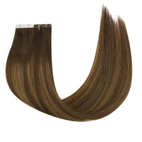 balayage best quality tape in hair extensions #DU