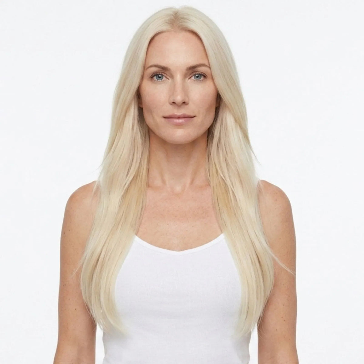 [Pre-Sale]Feather Weft Hair Extensions Virgin Human Hair Platinum Blonde #60