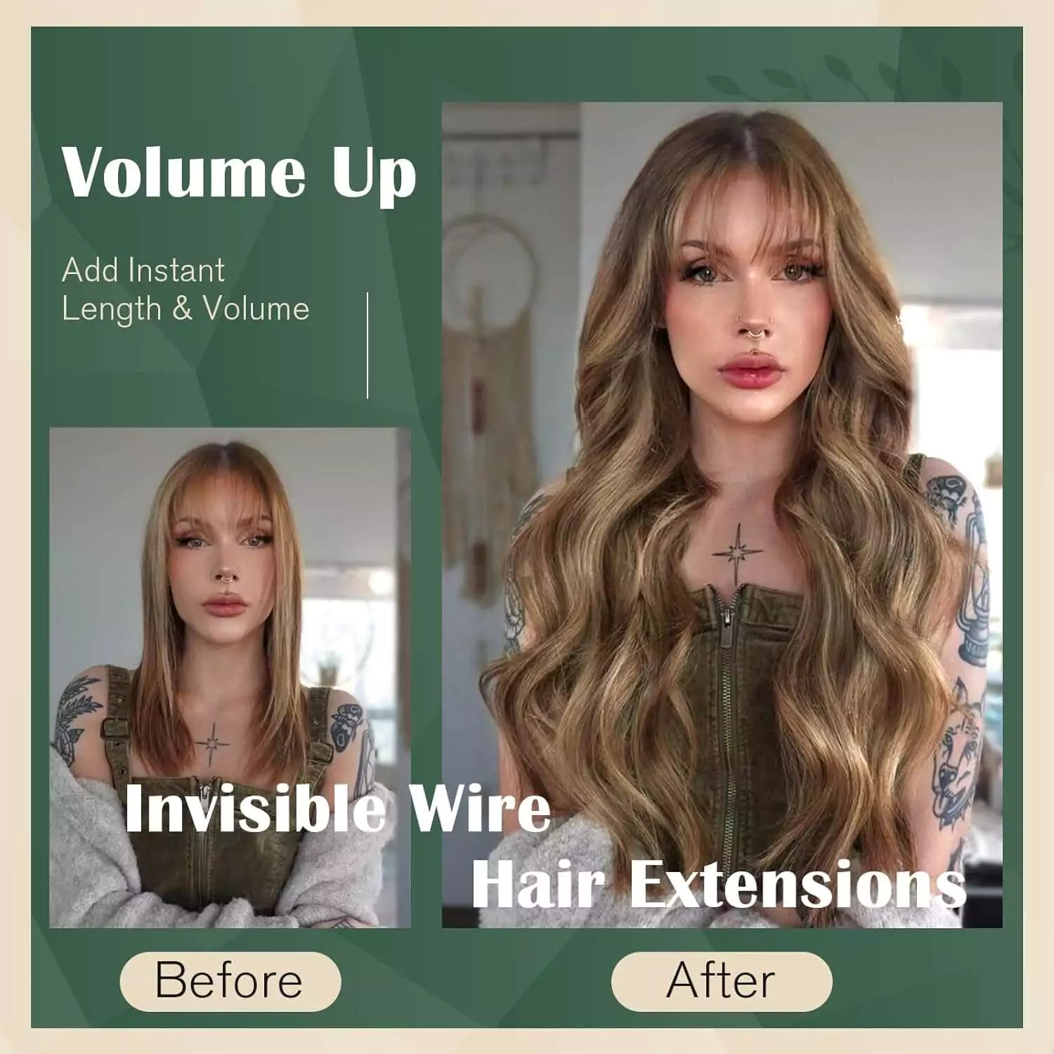 Human Hair Extensions Wire Hair For Women #p4/27