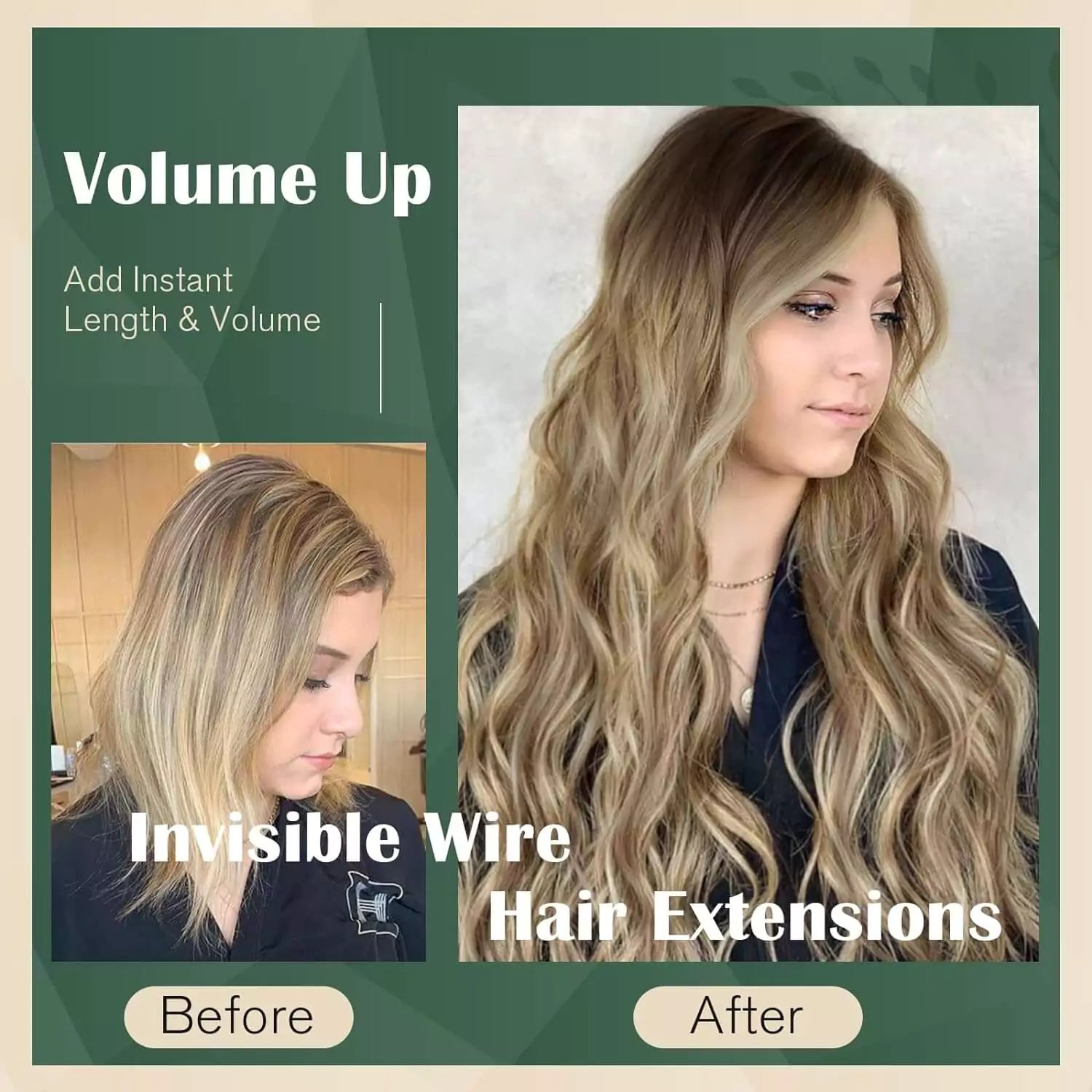 Wire Hair Extensions Human Hair
