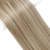 virgin hair extensions genius weft balayage color #8/8/613