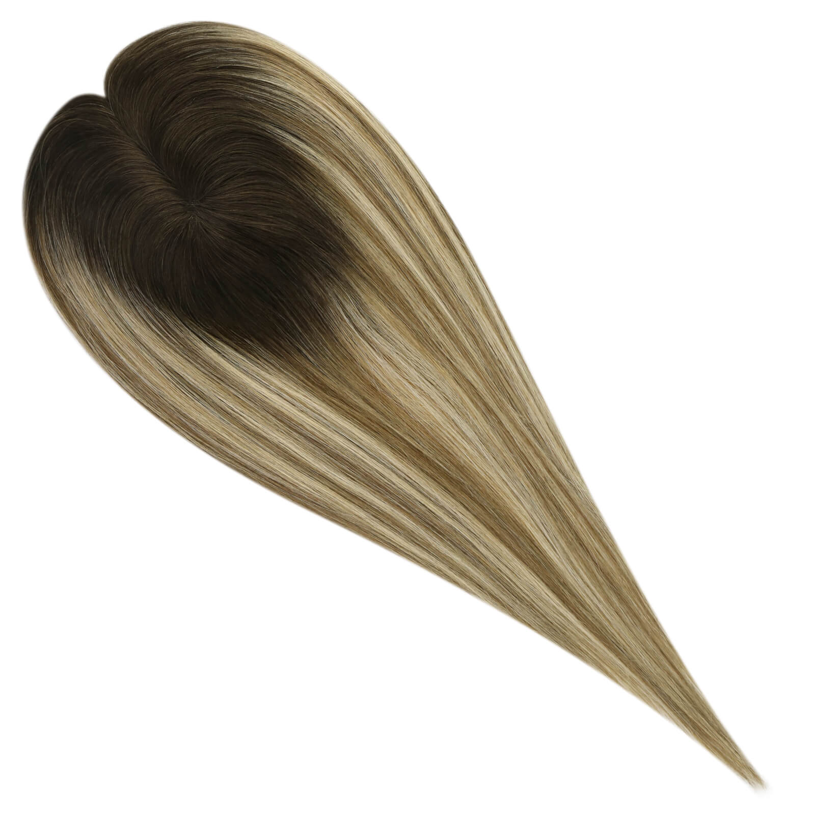 human hairpiece balayage color large base for loss hair