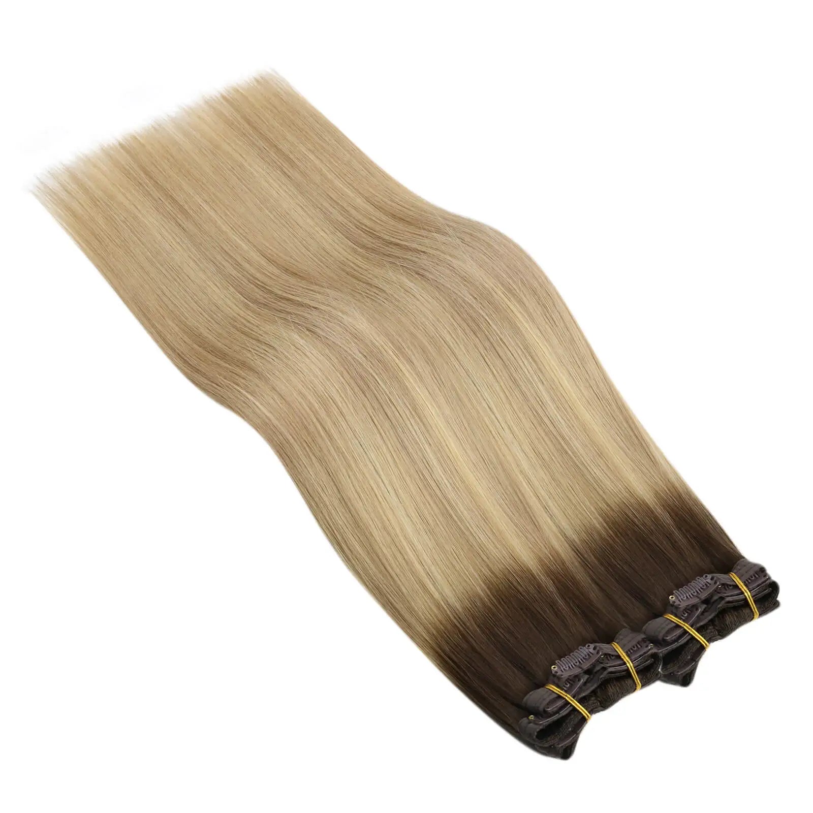 real hair clip on extentions full cuticle virgin hair