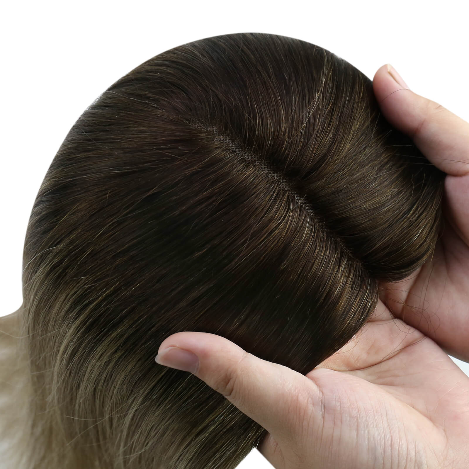 100% high quality human hair topper for thinning hair