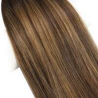 hand-tied weft balayage color #du
