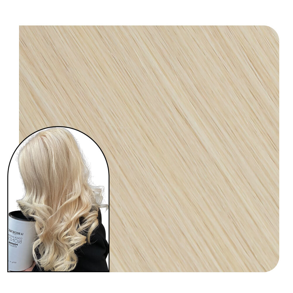  Invisible Seamless Injection Tape Hair Extensions Whitest Blonde
