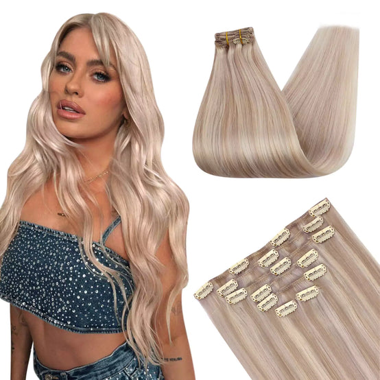 Clip in Hair Extensions Human Hair