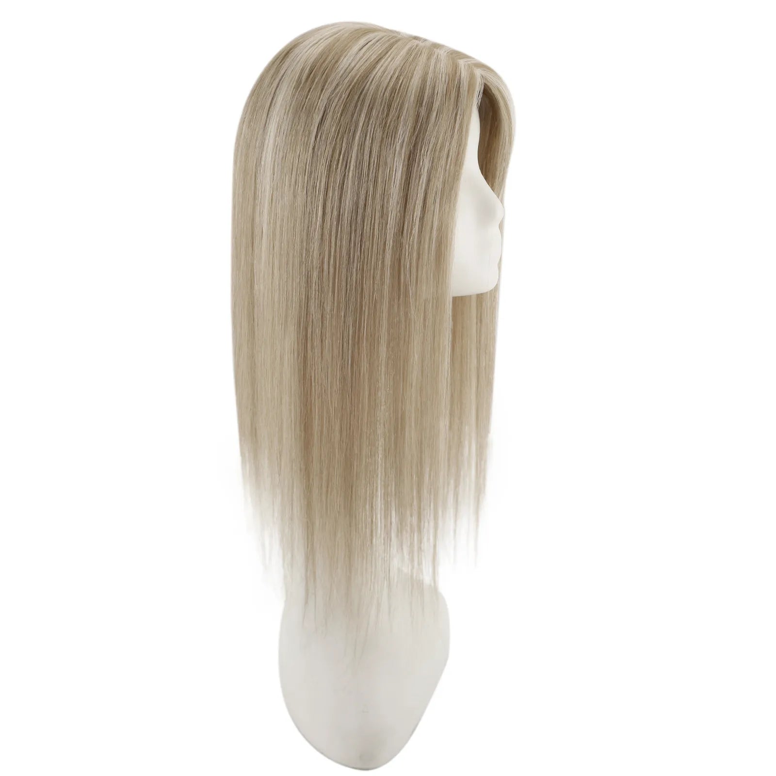 Virgin Hair Topper Fishnet Base Human Hair Hairpieces For Women Highlight #P8/60
