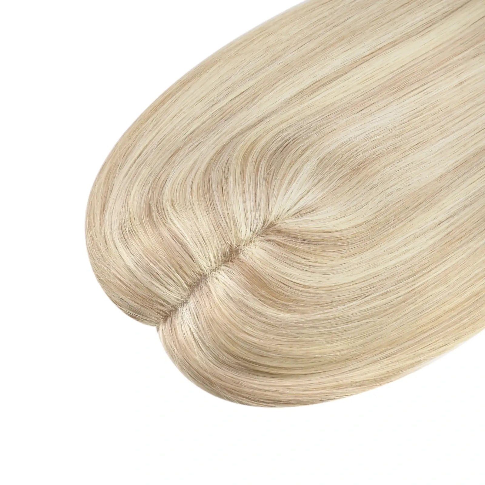 highlighted blonde color remy human hair topper for women