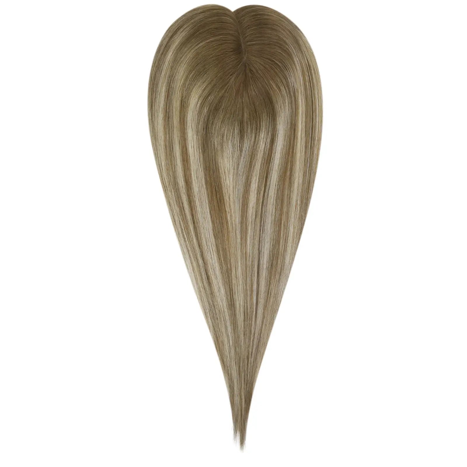 high quality balayage color virgin human hair topper for thinning hair