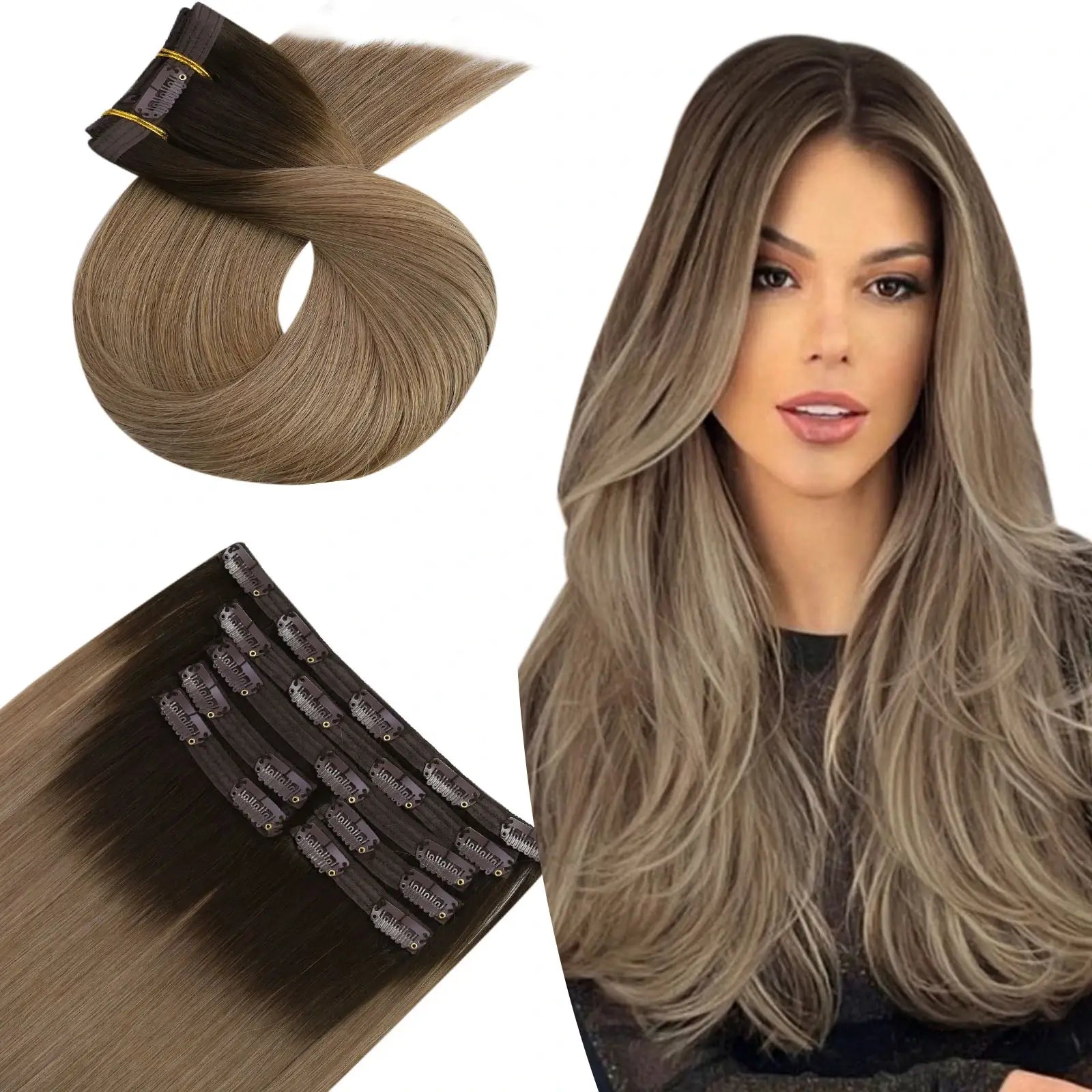 high quality clip in hair extensions for women
