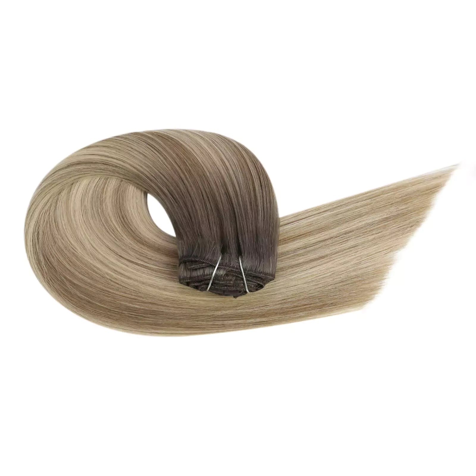 cheap clip in hair extensions brown blonde human hair