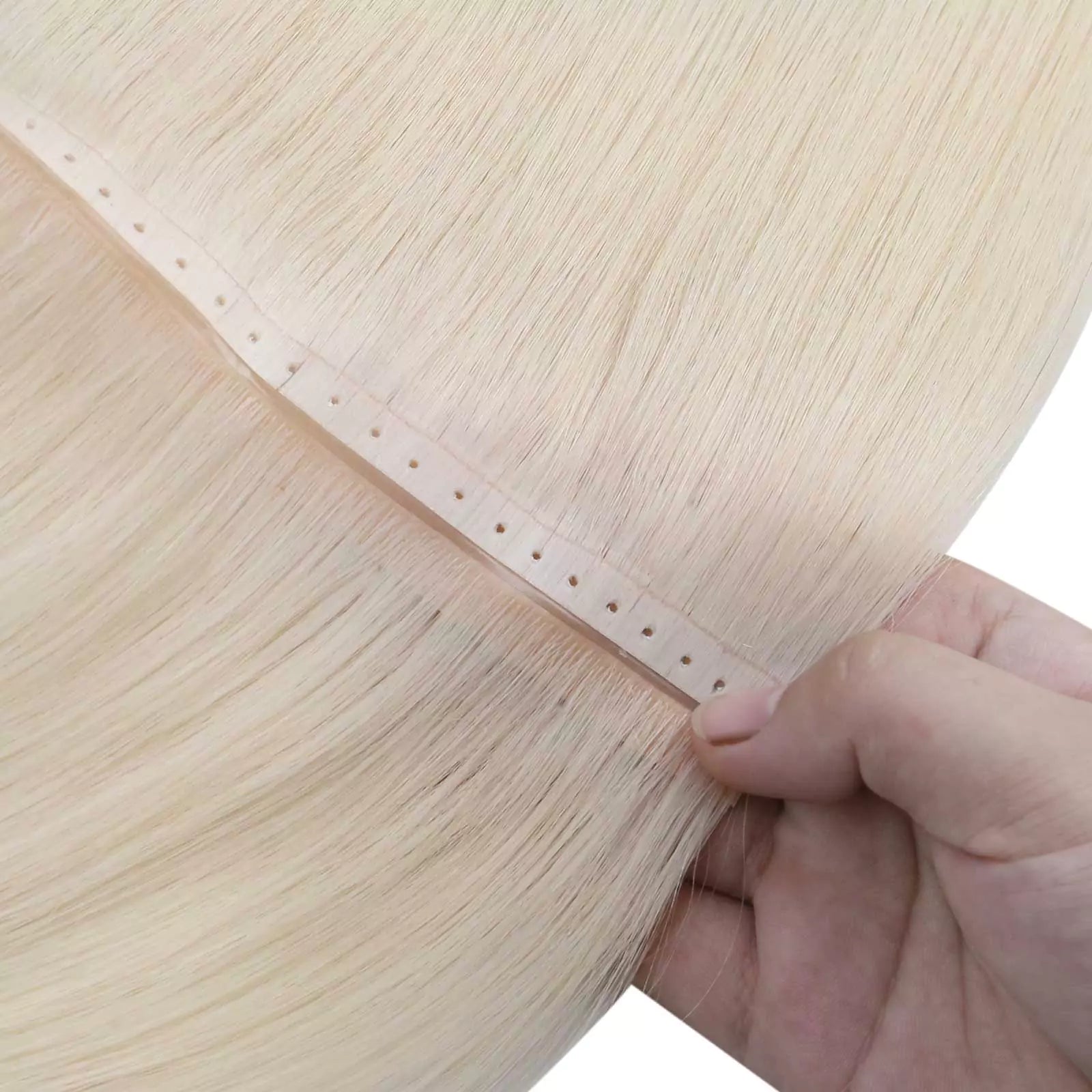 best quality invisible human hair weft extensions for salon