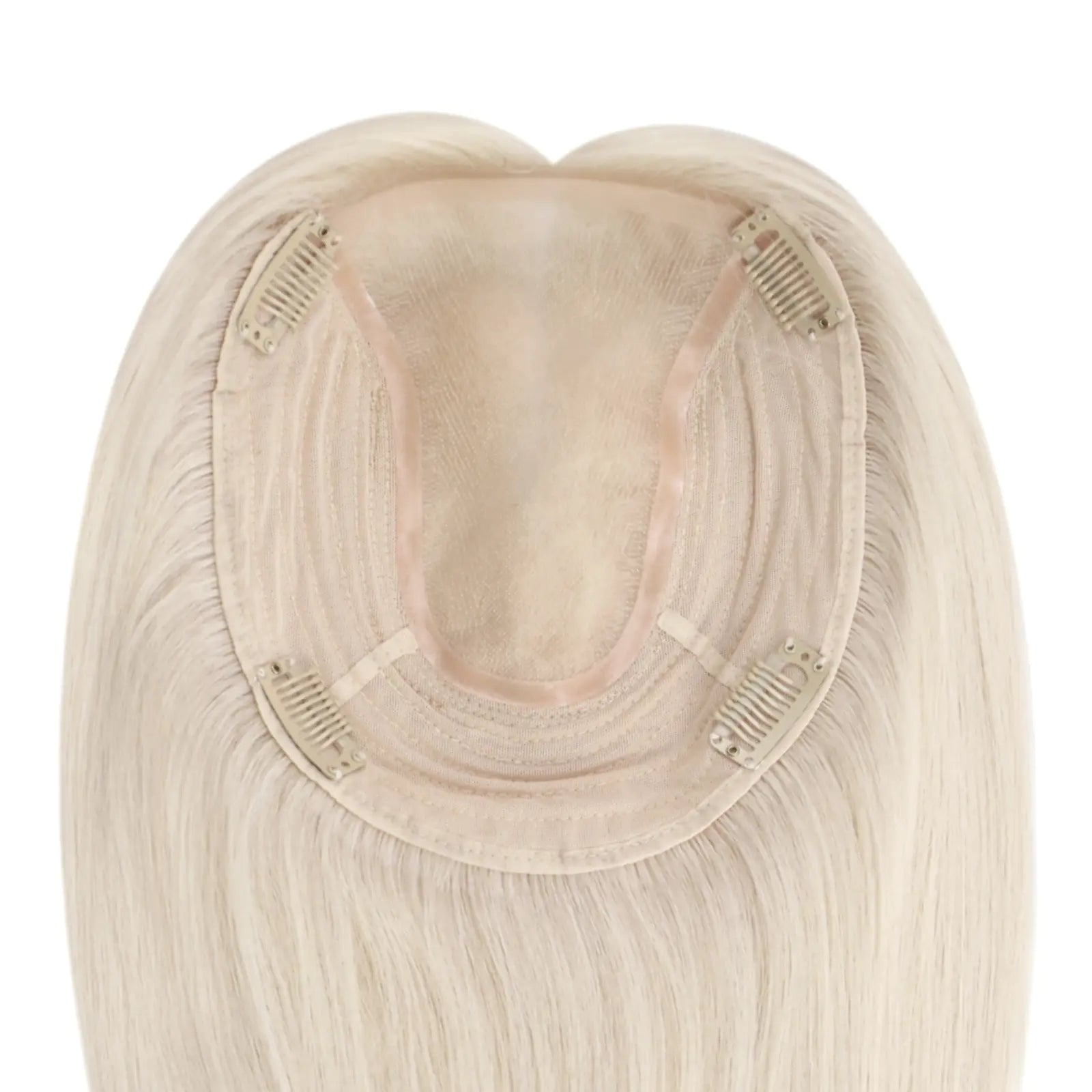 [US Only][Half Price] Virgin Hair Topper Platinum Blonde For Thinning Hair Wiglets Toppee #60