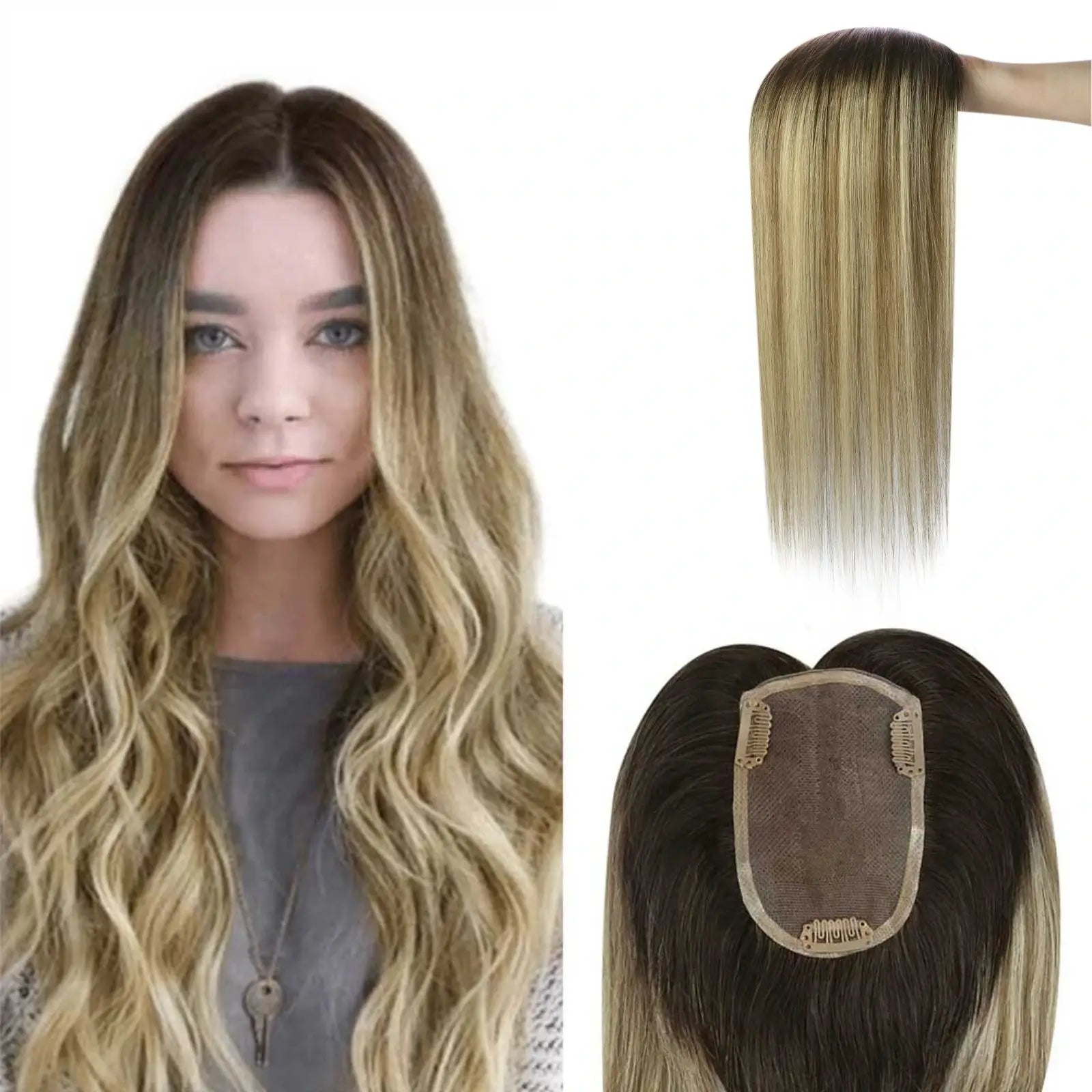 human hair topper hairpieces balayage hair for women