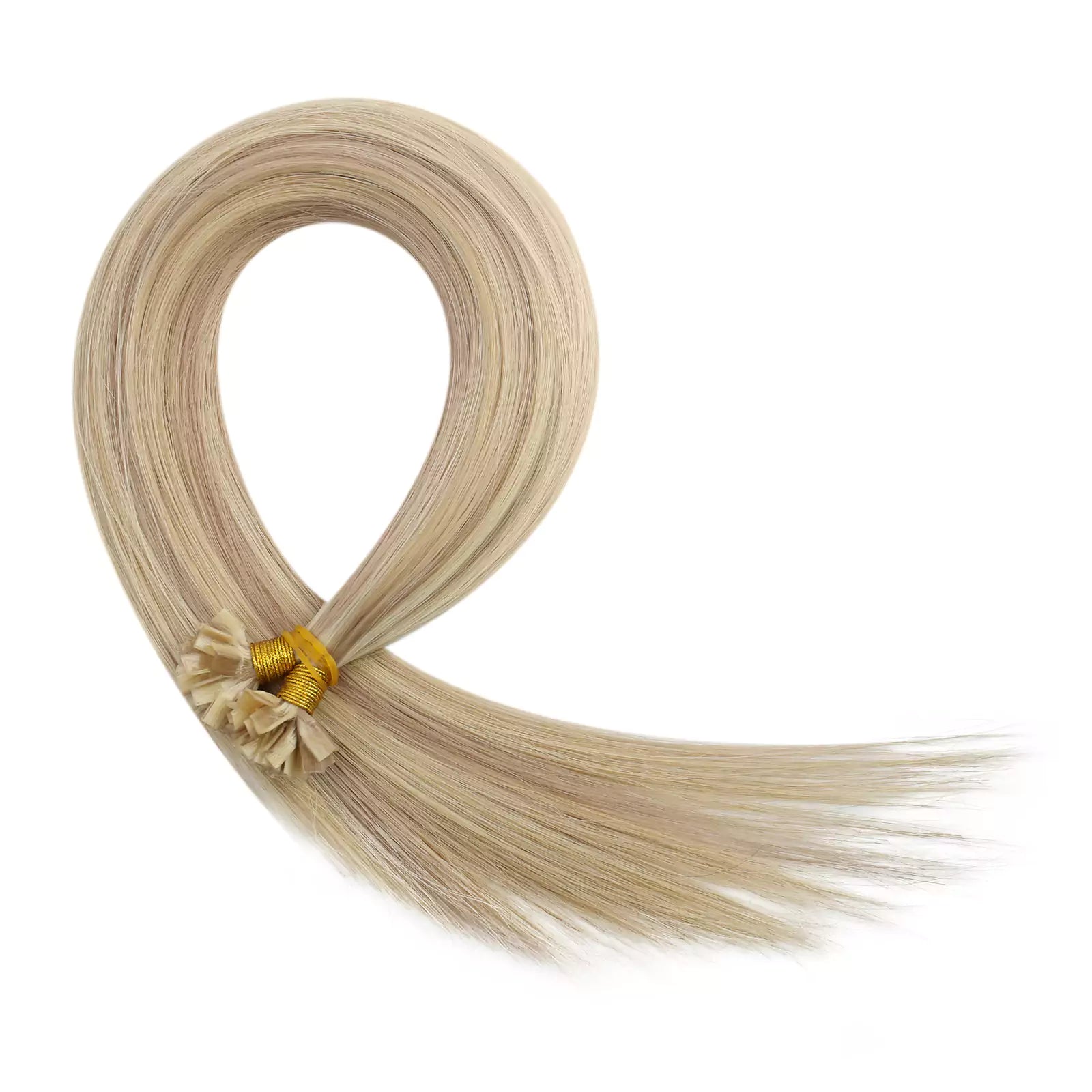 Virgin Ktip Extensions Fusion Human Hair Highlights Ash Blonde #P18/613