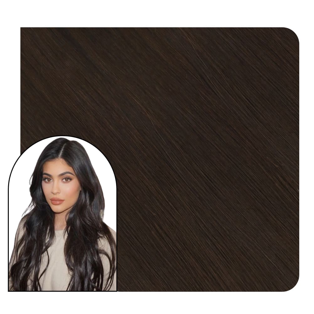 I tip Keratin Human Hair Extensions Chocolate Brown Color for Sale #4