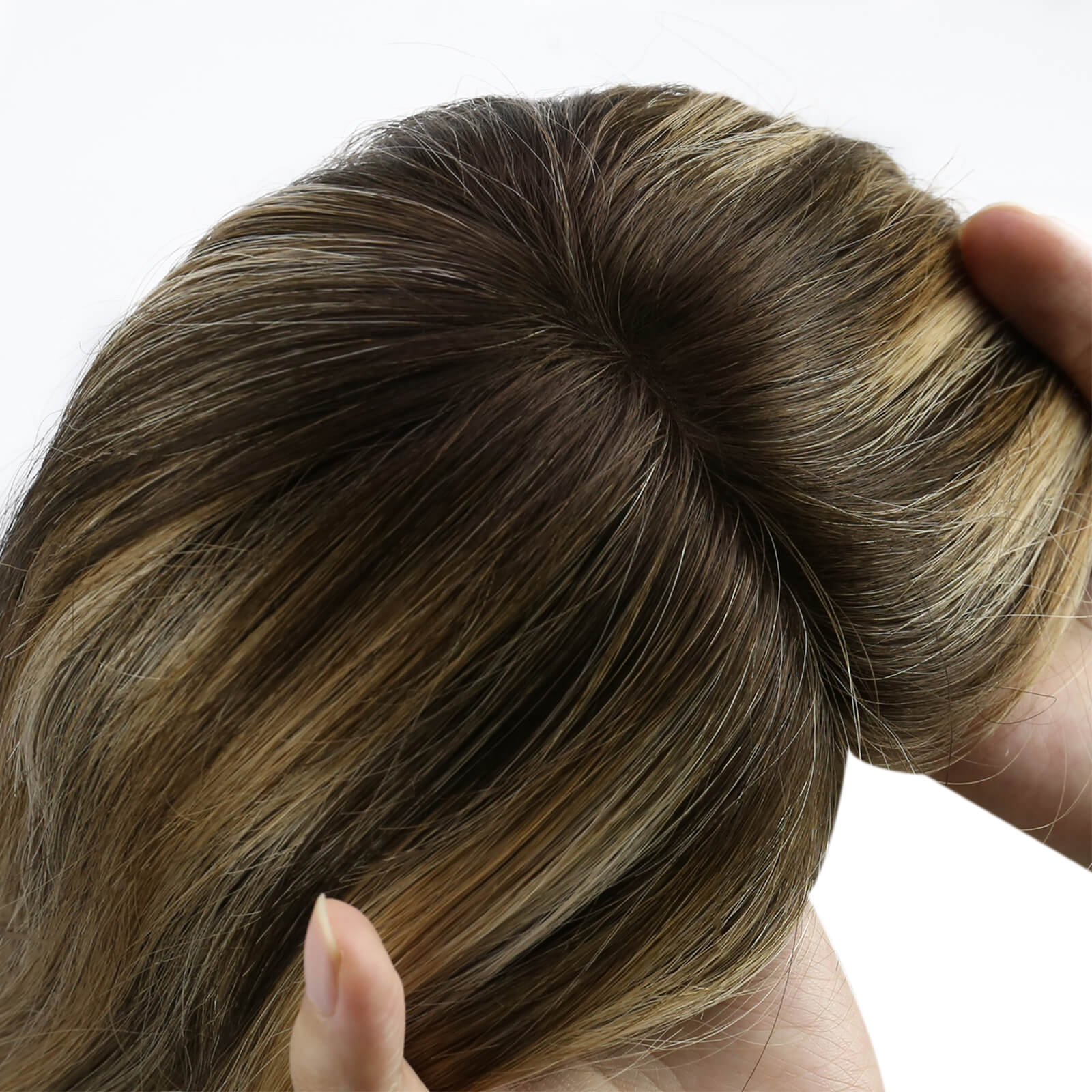 brown human hair toppers for hair loss virgin hair