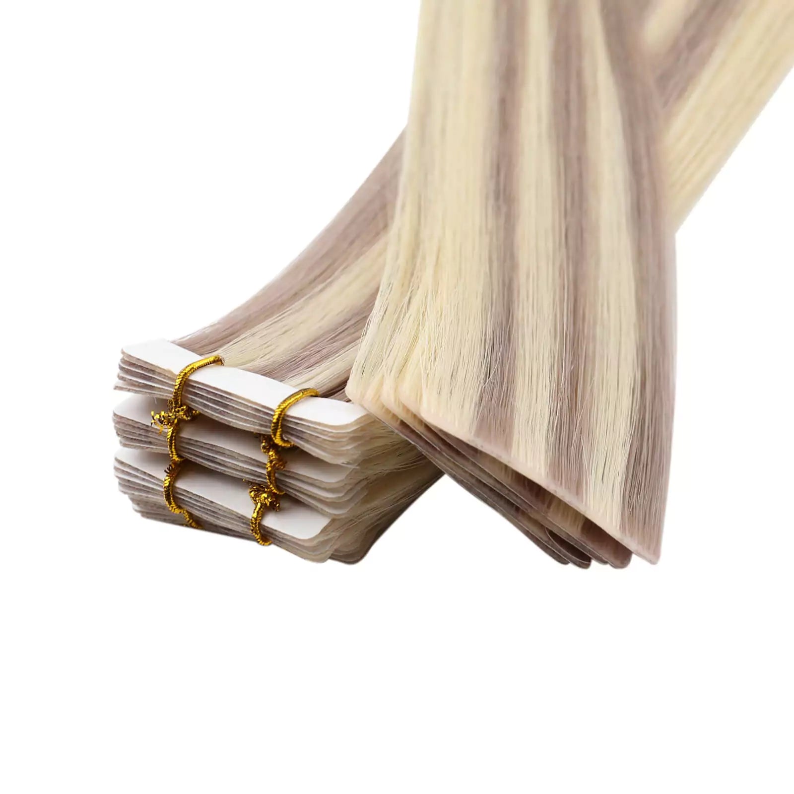 injection tape in hair extensions highlight