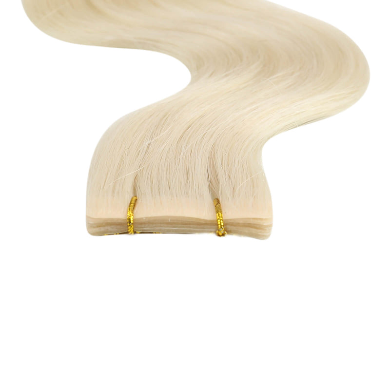 beach wavy seamless tape in hair extensions human hair