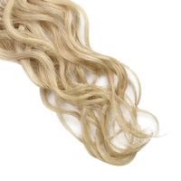 natural wavy injection tape in hair extensions highlight blonde