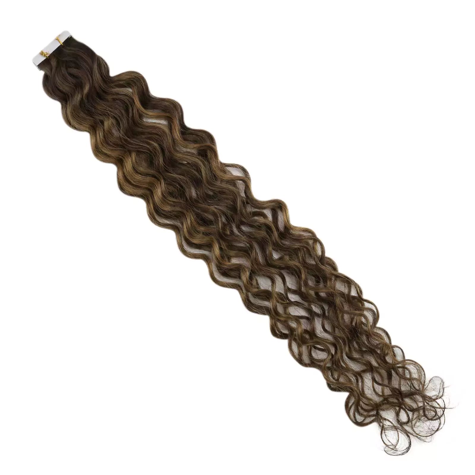 long wavy hair natural tape in human hair extensions