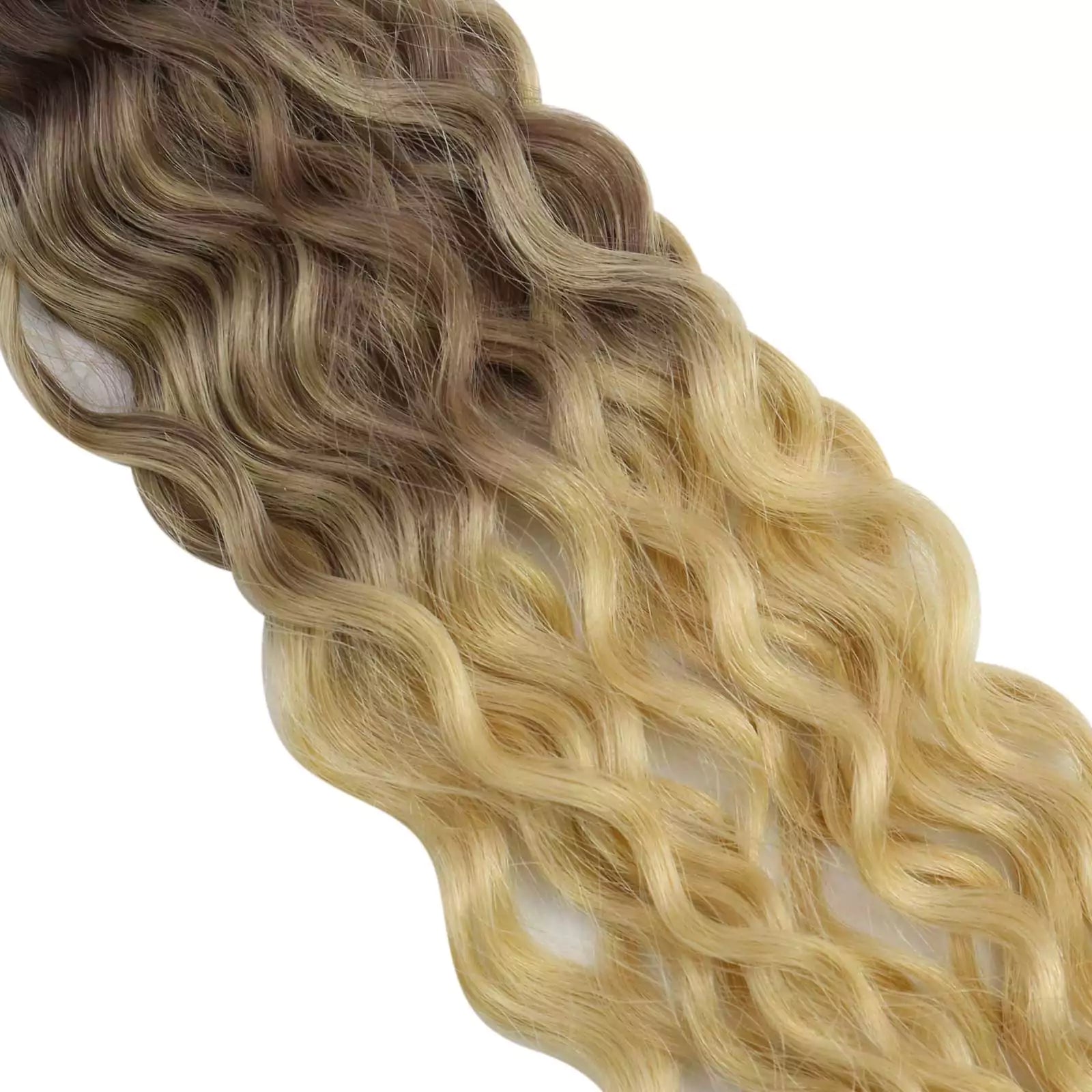 natural wavy invisible tape in tracks hair extension