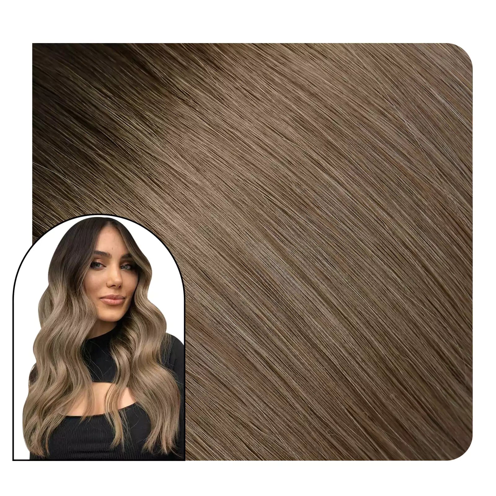 Skin Weft Tape in Extensions Invisible Human Hair