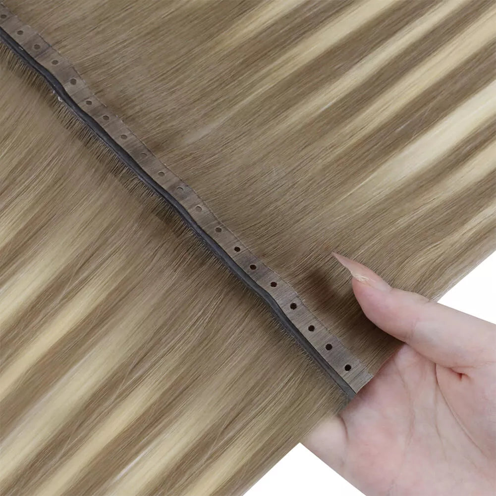 injection hole weft hair extensions