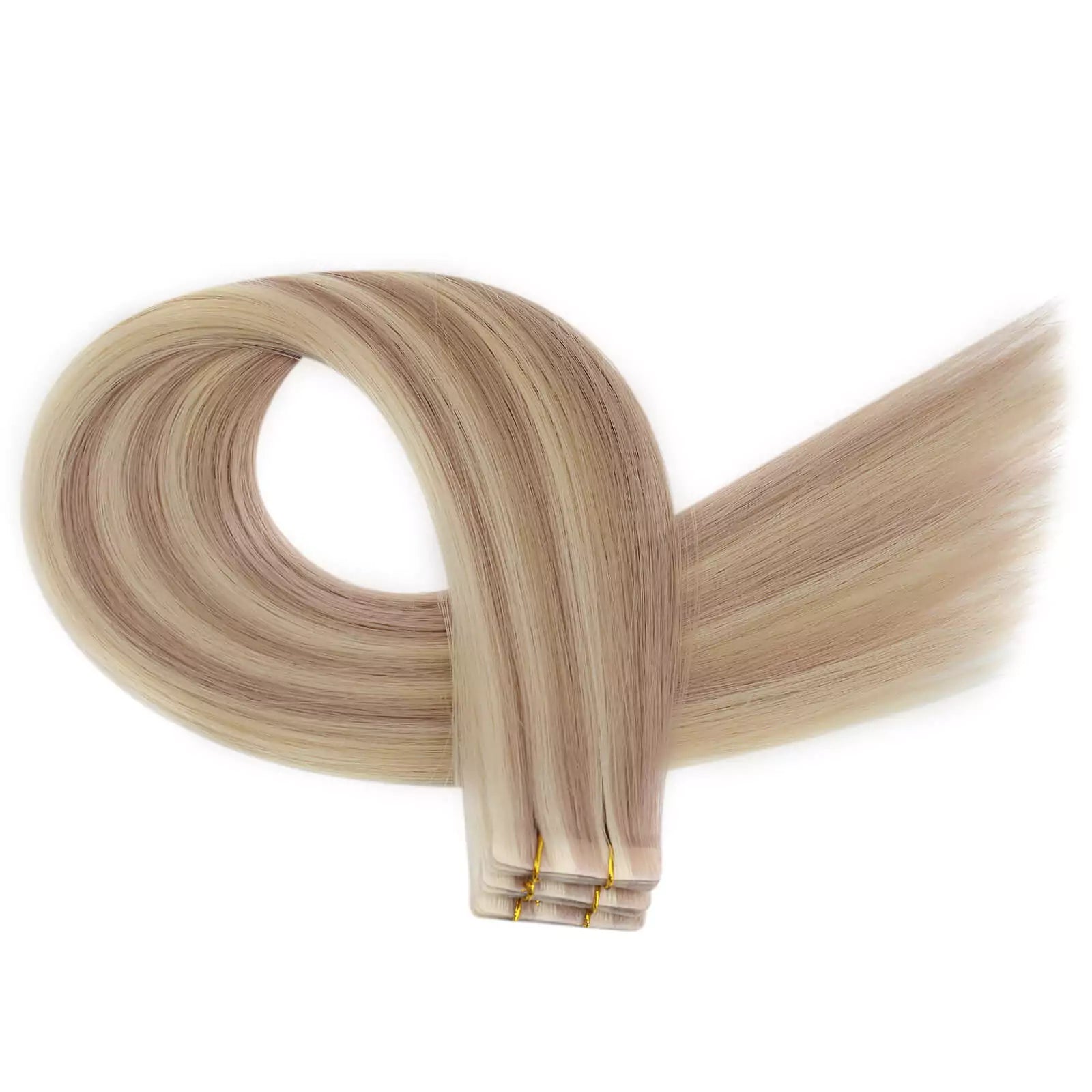 tape in hair extensions pink blonde hair