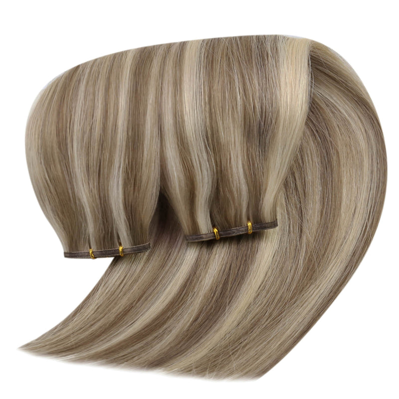 invisible seamless flat weft extensions #8P60