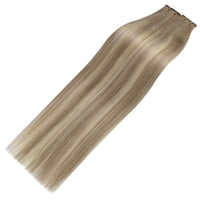 virgin human hair weft extensions flat weft #8/8/613