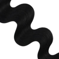 jet black body wavy injection tape in hair extensions