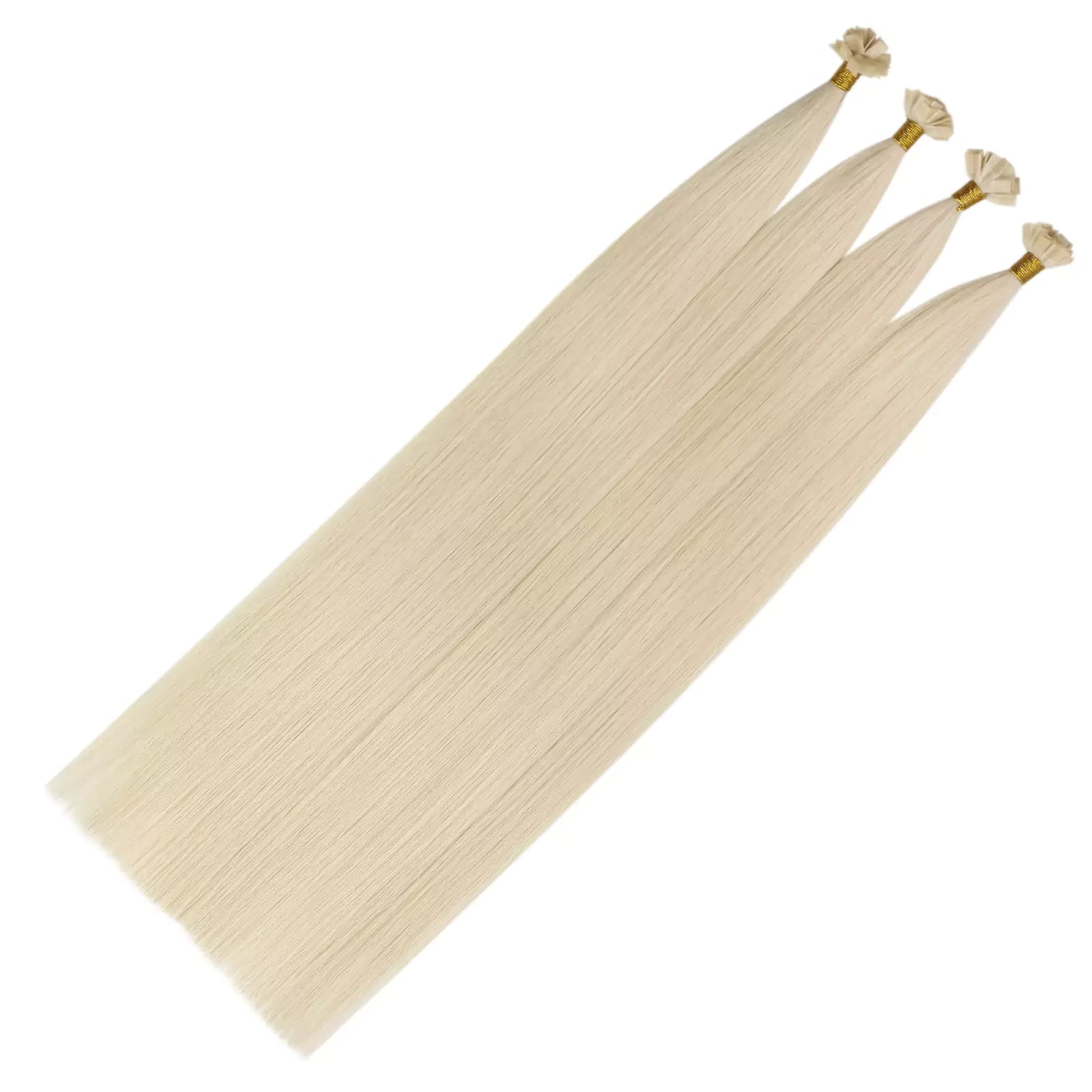  100% Human Hair K-tip Hair Extensions Platinum Blonde Color